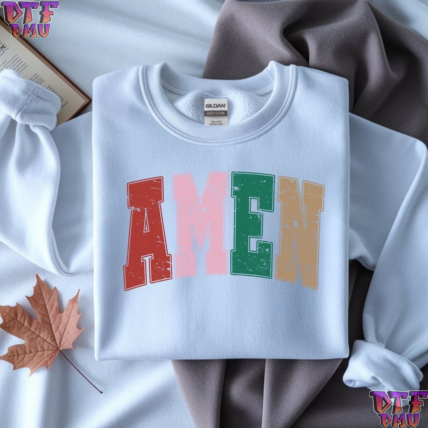 AMEN/PRAY Christian DTF Transfer Print.