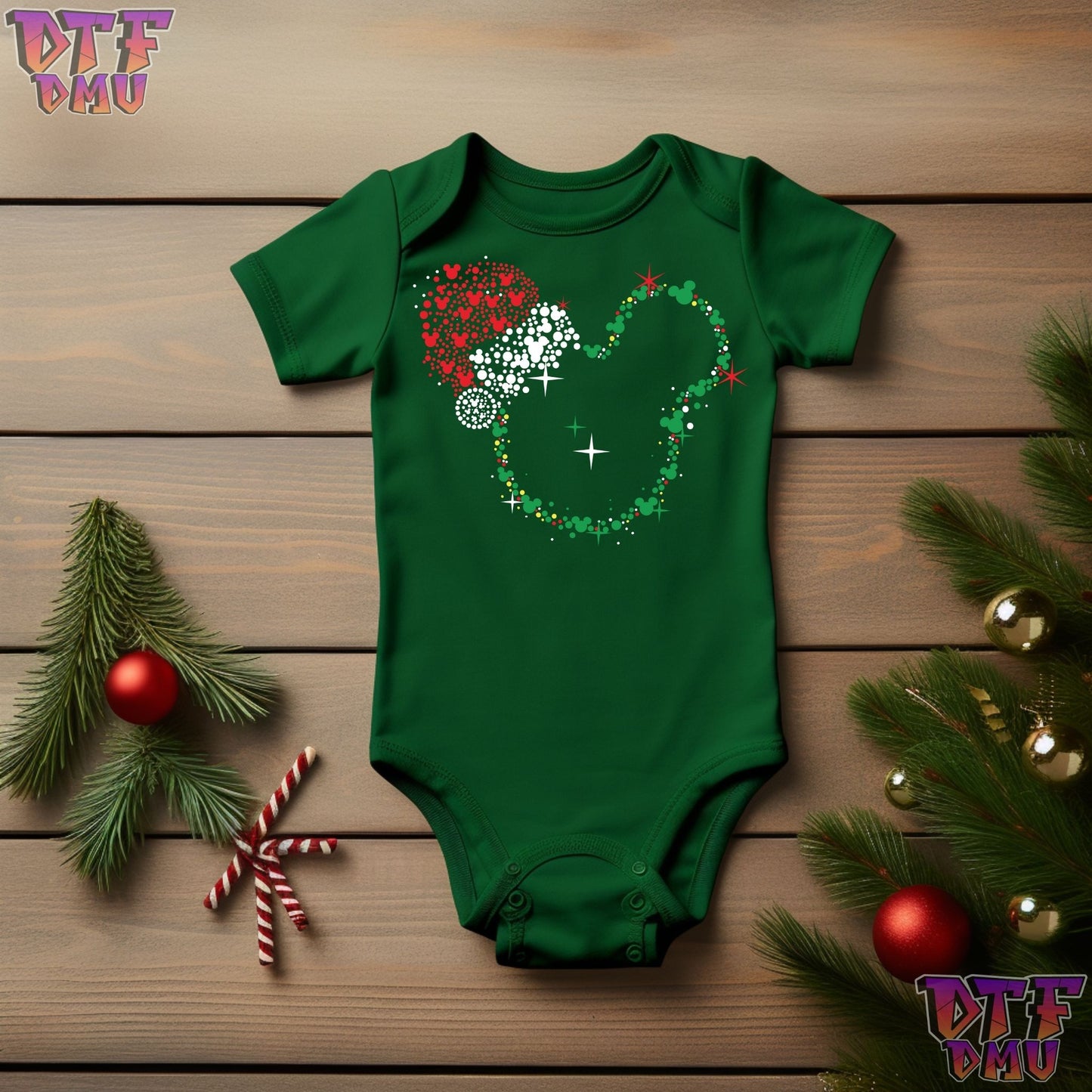 MICKEY AND MINNIE CHRISTMAS HOLIDAY T-SHIRT DTF Transfer Print Only