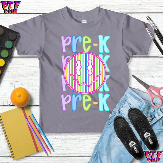 Rainbow Color Back to School DTF Transfer Print