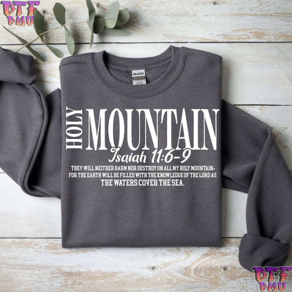 Holy Mountain Christian DTF Transfer Print.