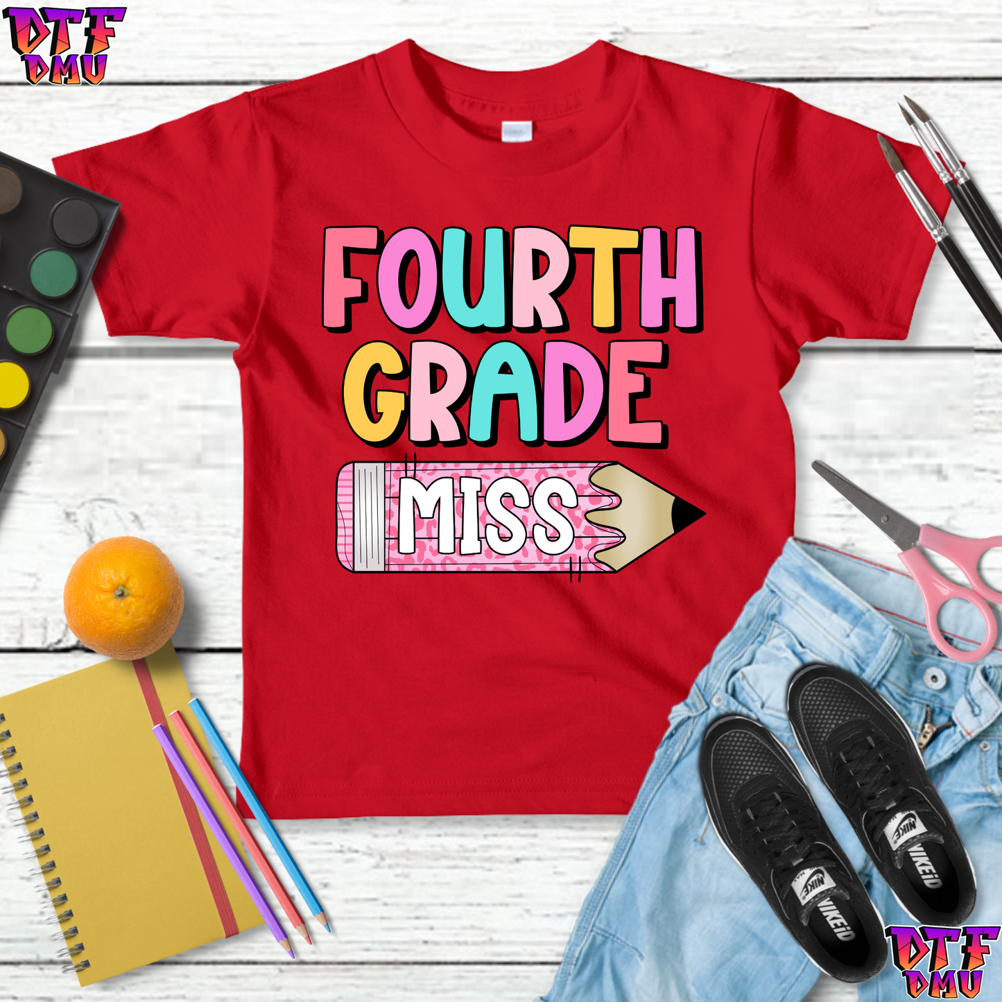 Back to School DTF Transfer Print
