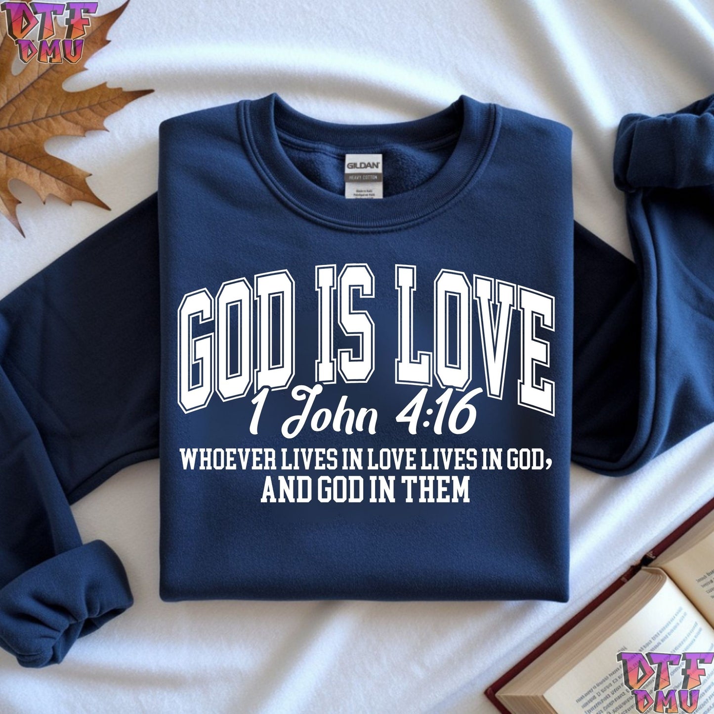 GOD IS LOVE Christian DTF Transfer Print.
