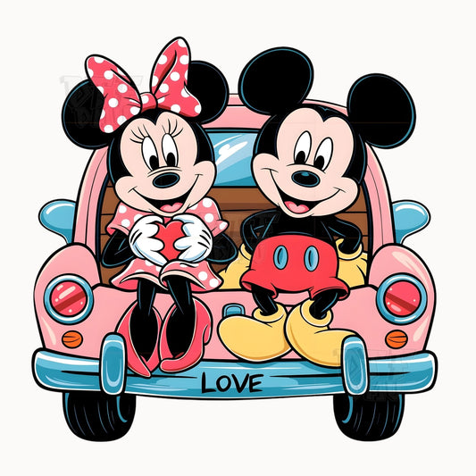 Mickey/Minnie  Valentine's Day DTF Transfer Print Only