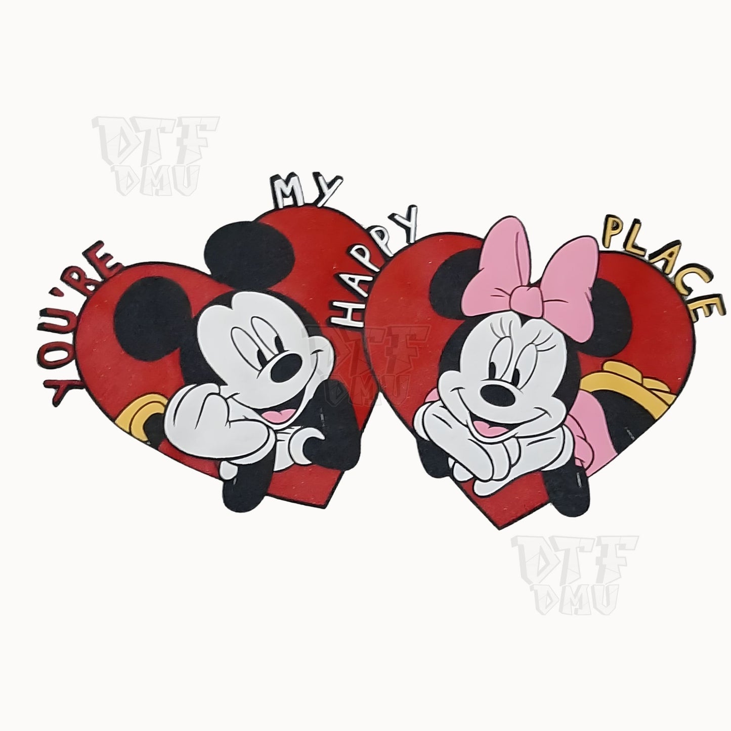 Mickey/Minnie  Valentine's Day DTF Transfer Print Only