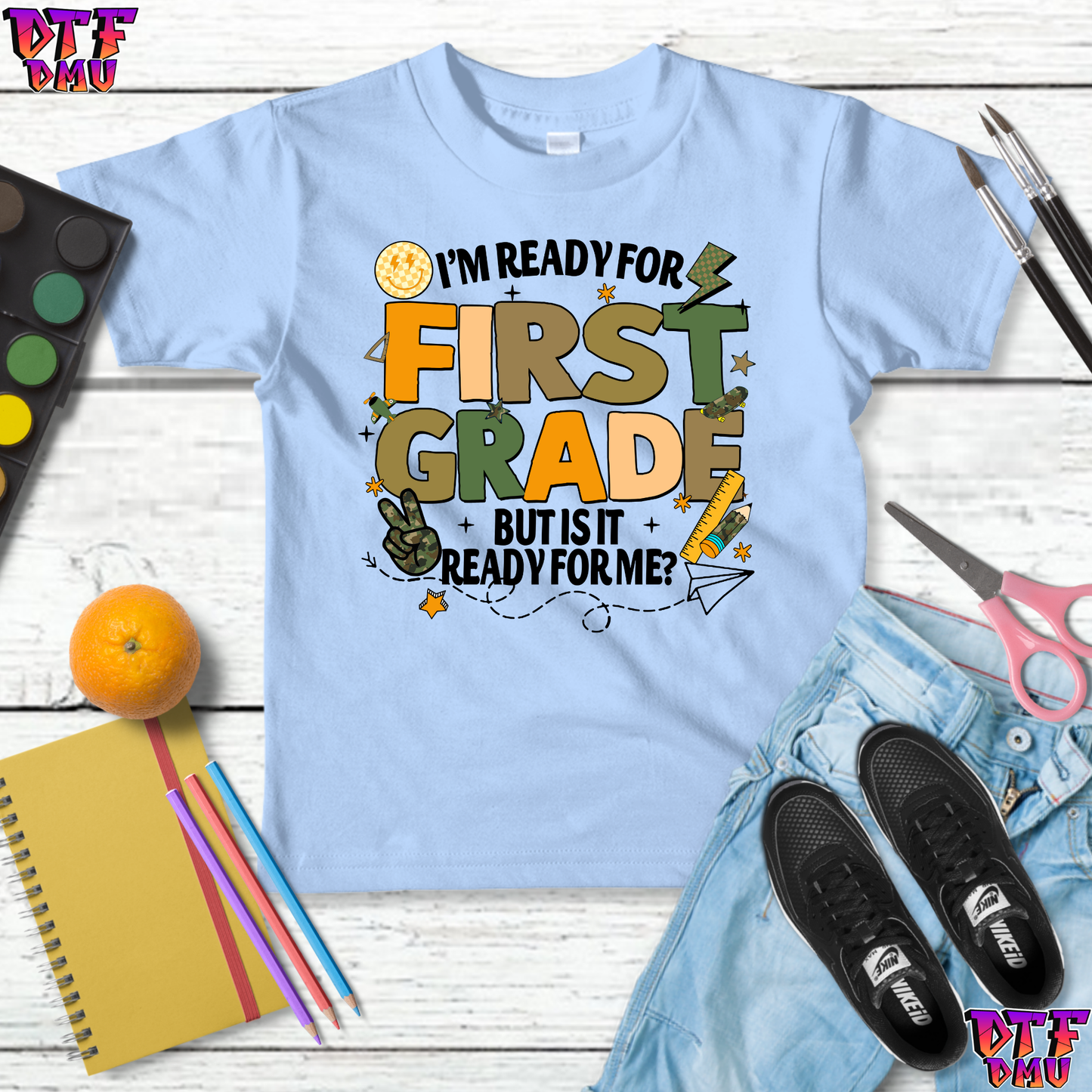I'm ready for Back to School DTF Transfer Print