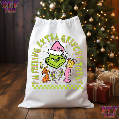 FEELING EXTRA GRINCHY TODAY DR. SEUSS HOLIDAY T-SHIRT DTF Transfer Print Only