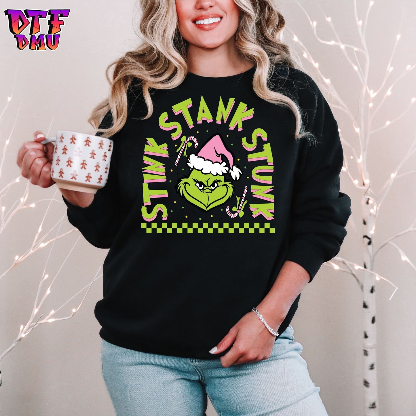 STINK STANK STUNK CHRISTMAS HOLIDAY T-SHIRT DTF Transfer Print Only
