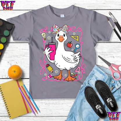 FANCY DUCK Back To School DTF Transfer Print