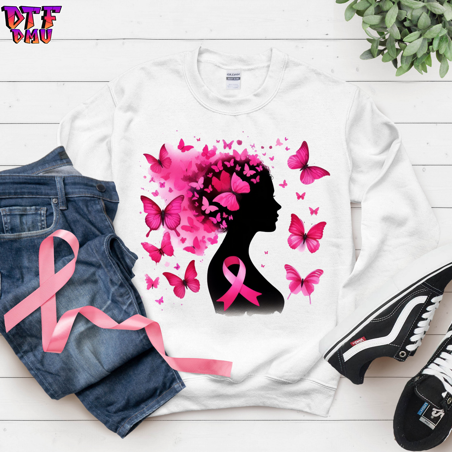 Breast Cancer DTF Transfer Print.