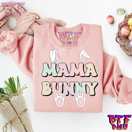 MAMA /Mini Bunny Easter DTF Transfer Print