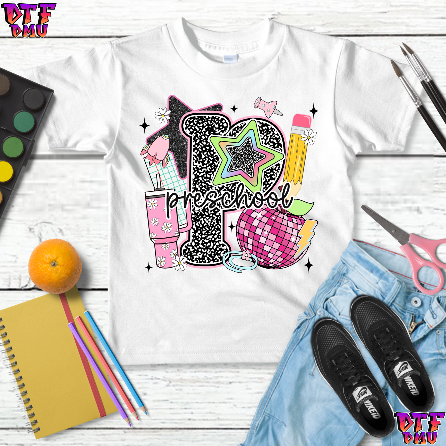 Composition Grade Back to School DTF Transfer Print