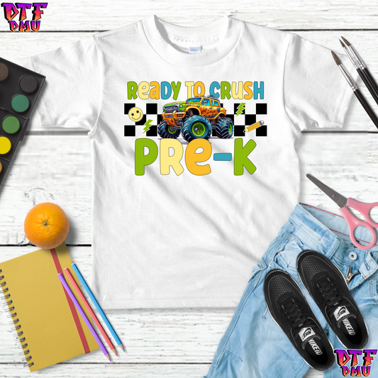 Back To School TRUCK DTF Transfer Print