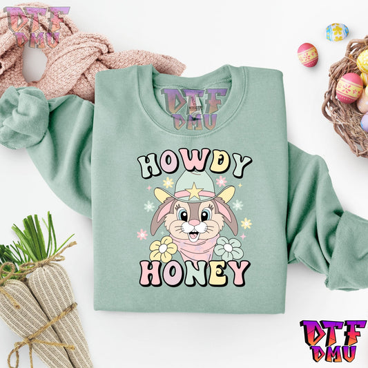 HOWDY HONEY Easter DTF Transfer Print