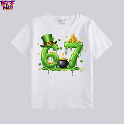 67 Faux Yarn/Crochet St. Patrick's Day DTF Transfer print Only.