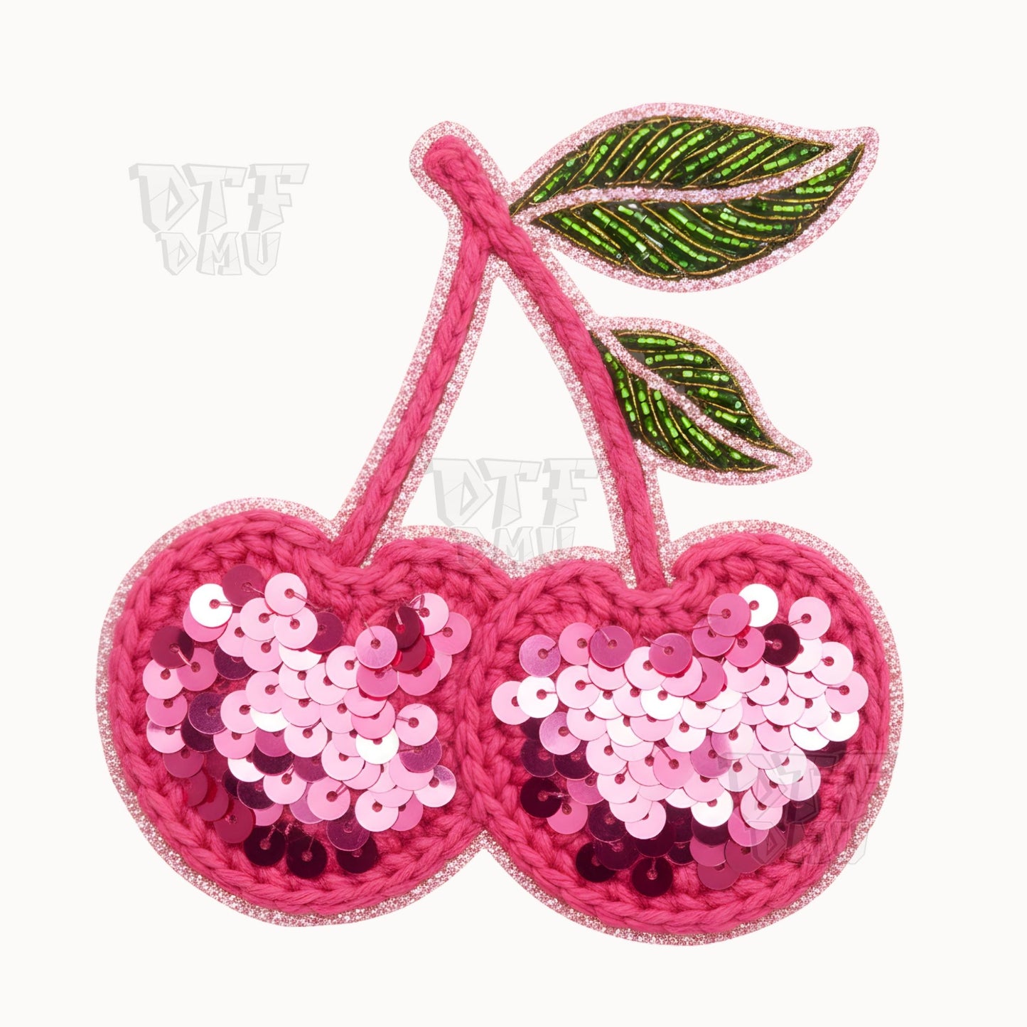 Cherry Valentine's Day  DTF Transfer Print Only.