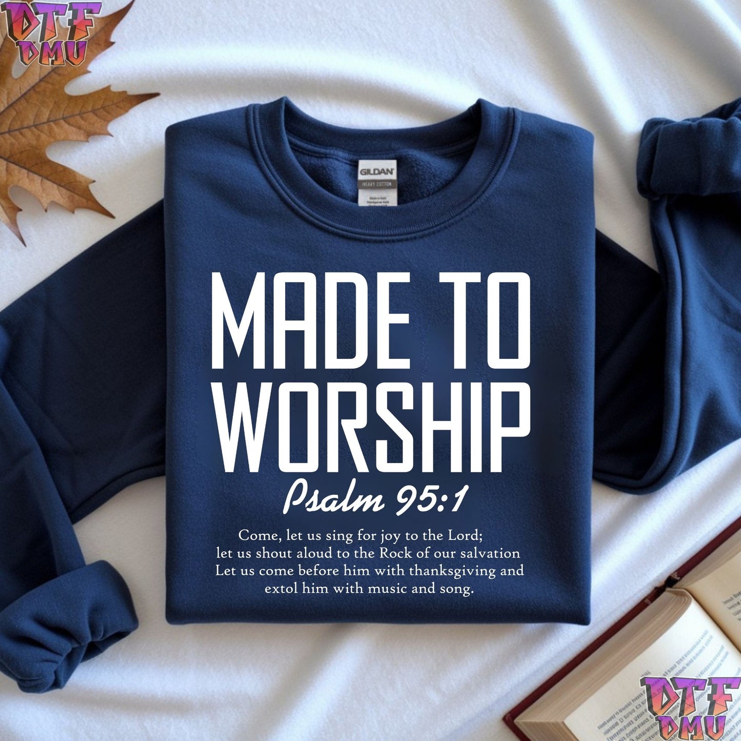 MADE TO WORSHIP Christian DTF Transfer Print.