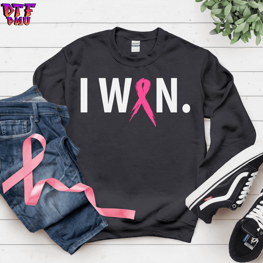 I WIN Breast Cancer DTF Transfer Print.