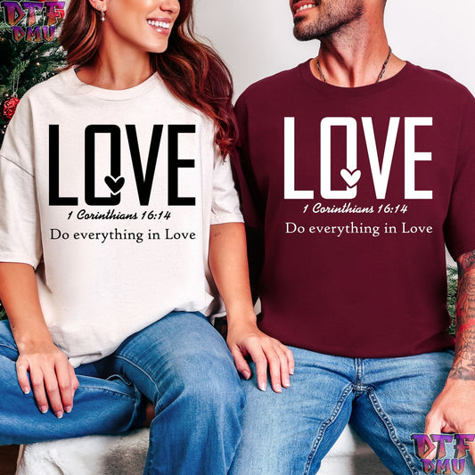 LOVE Christian DTF Transfer Print.
