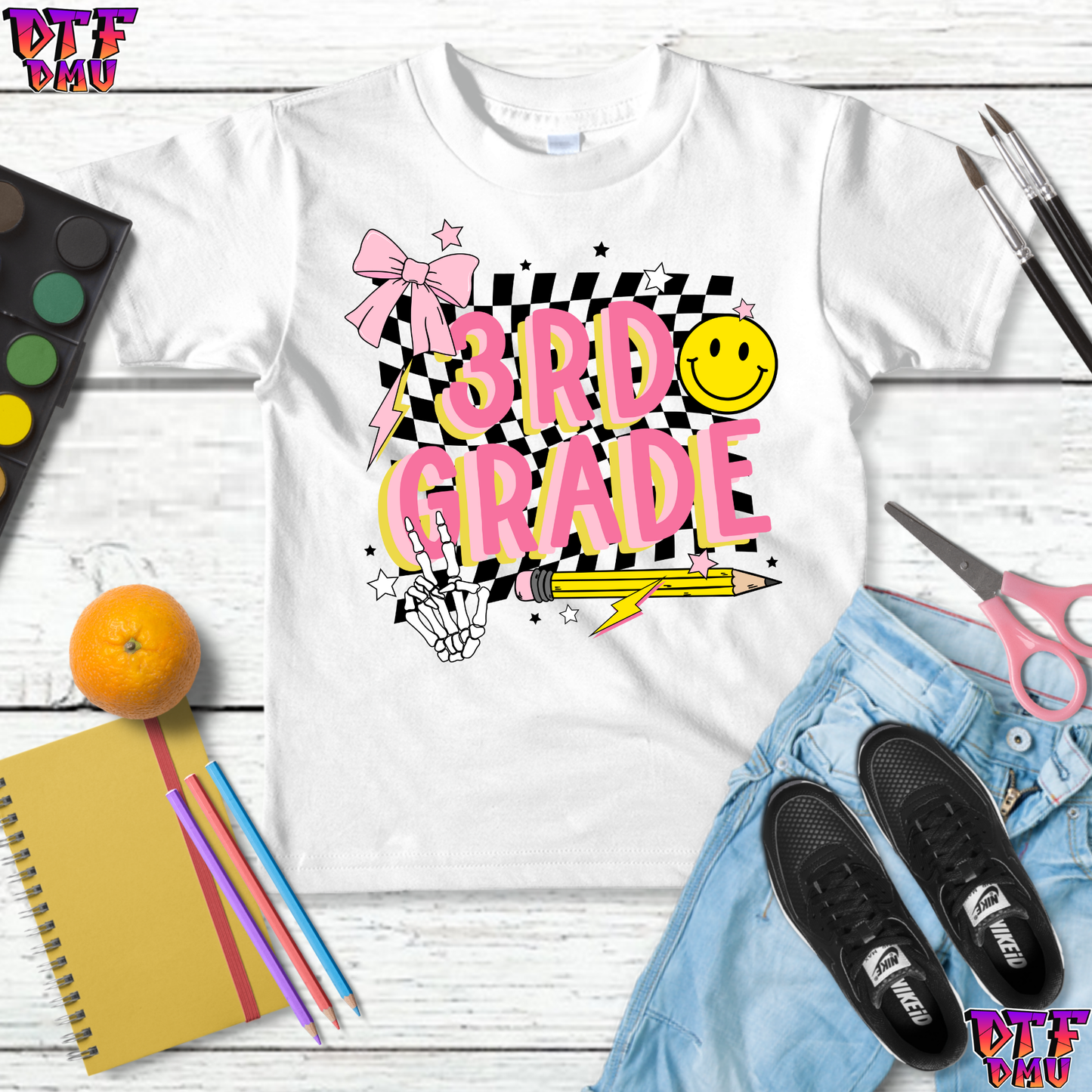 RETRO Boys & Girls Print Back to School DTF Transfer Print