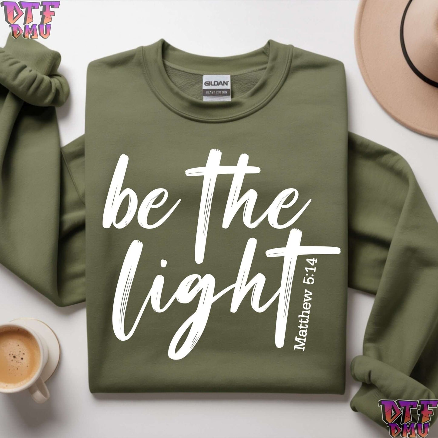 Be The LIGHT Christian DTF Transfer Print.