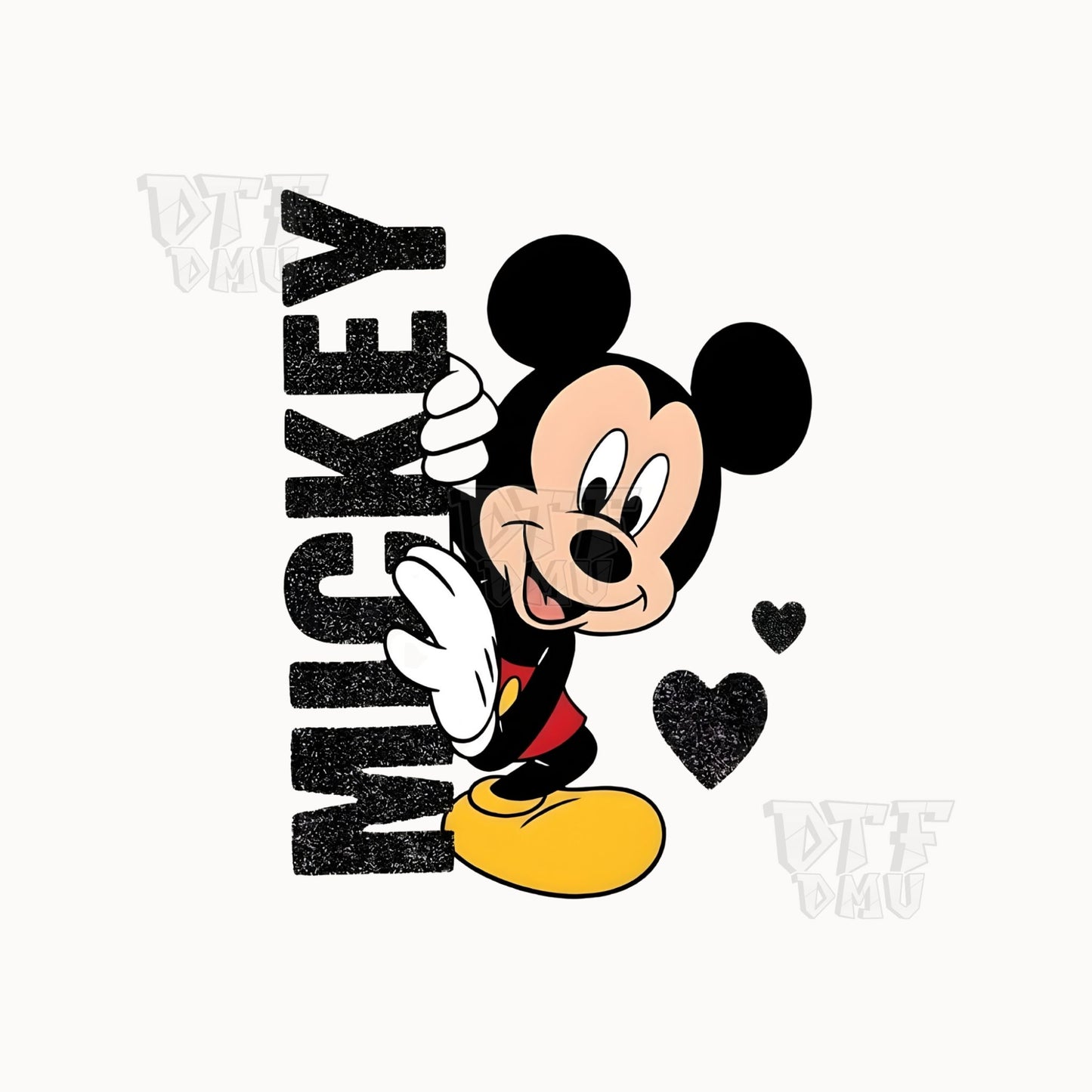 Donald and Mickey Valentine's Day  DTF Transfer Print Only.