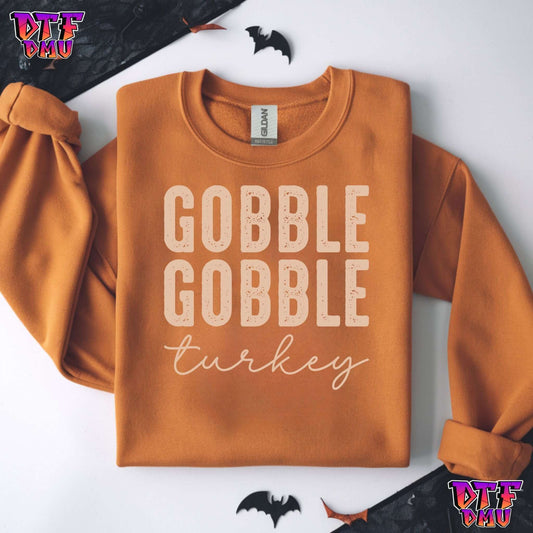 Gobble Gobble Turkey (DTF Ready to Apply Transfer Print)