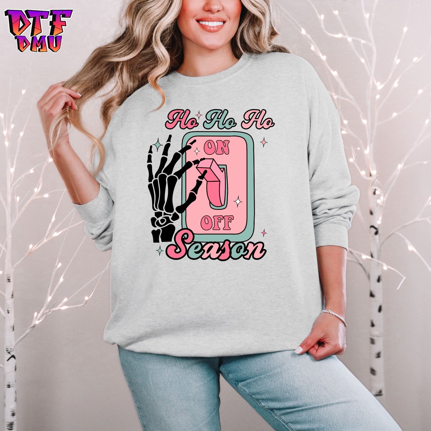 HO HO HO Season DTF Transfer Print for T-Shirts