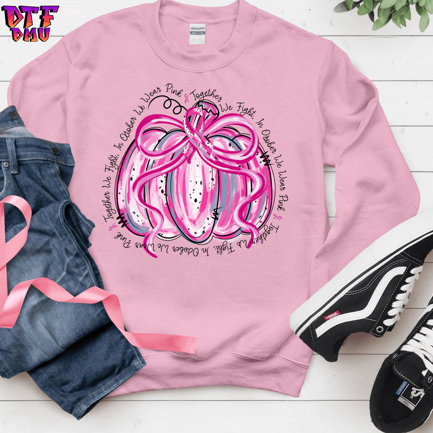TOGETHER WE FIGHT CANCER DTF Transfer Print.