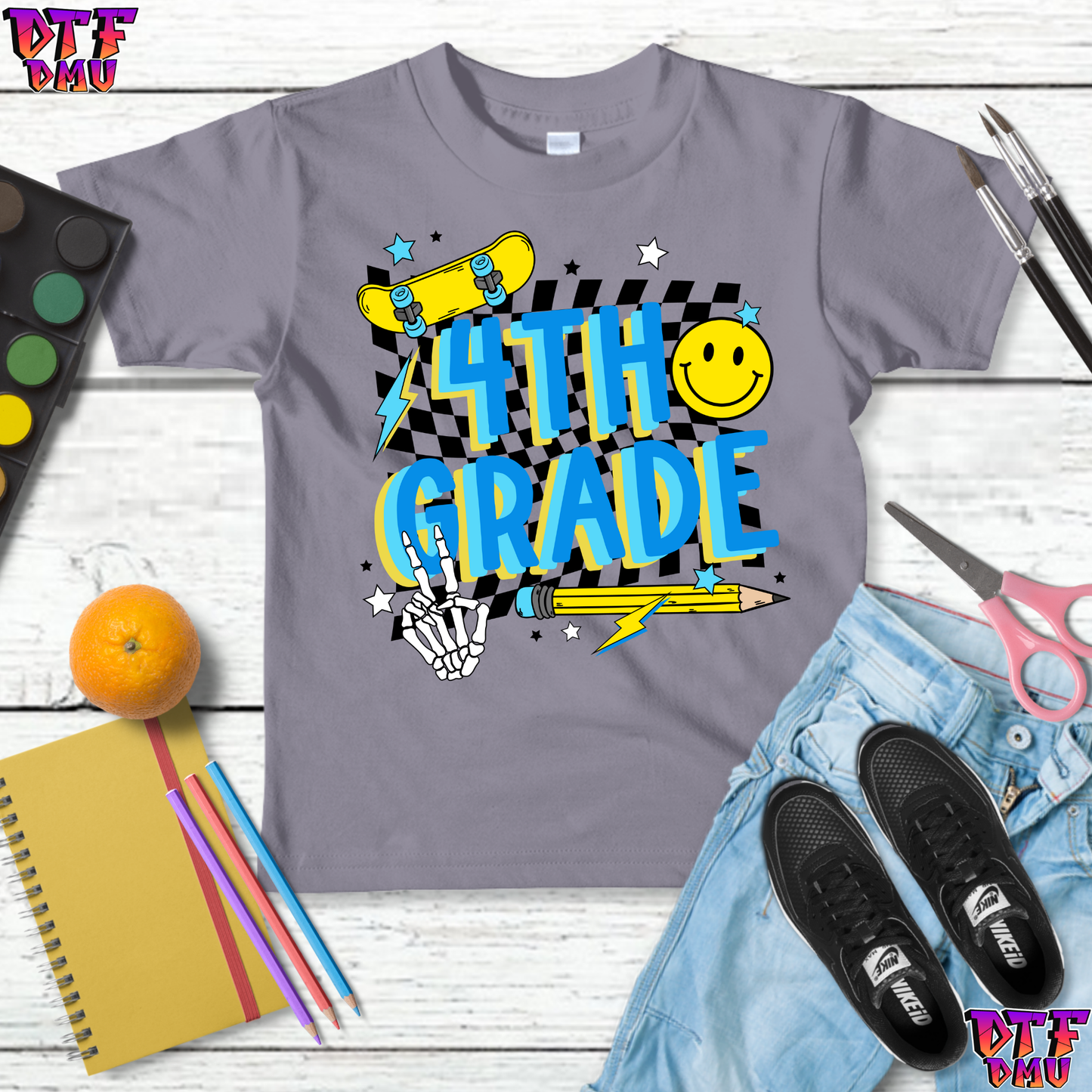 RETRO Boys & Girls Print Back to School DTF Transfer Print