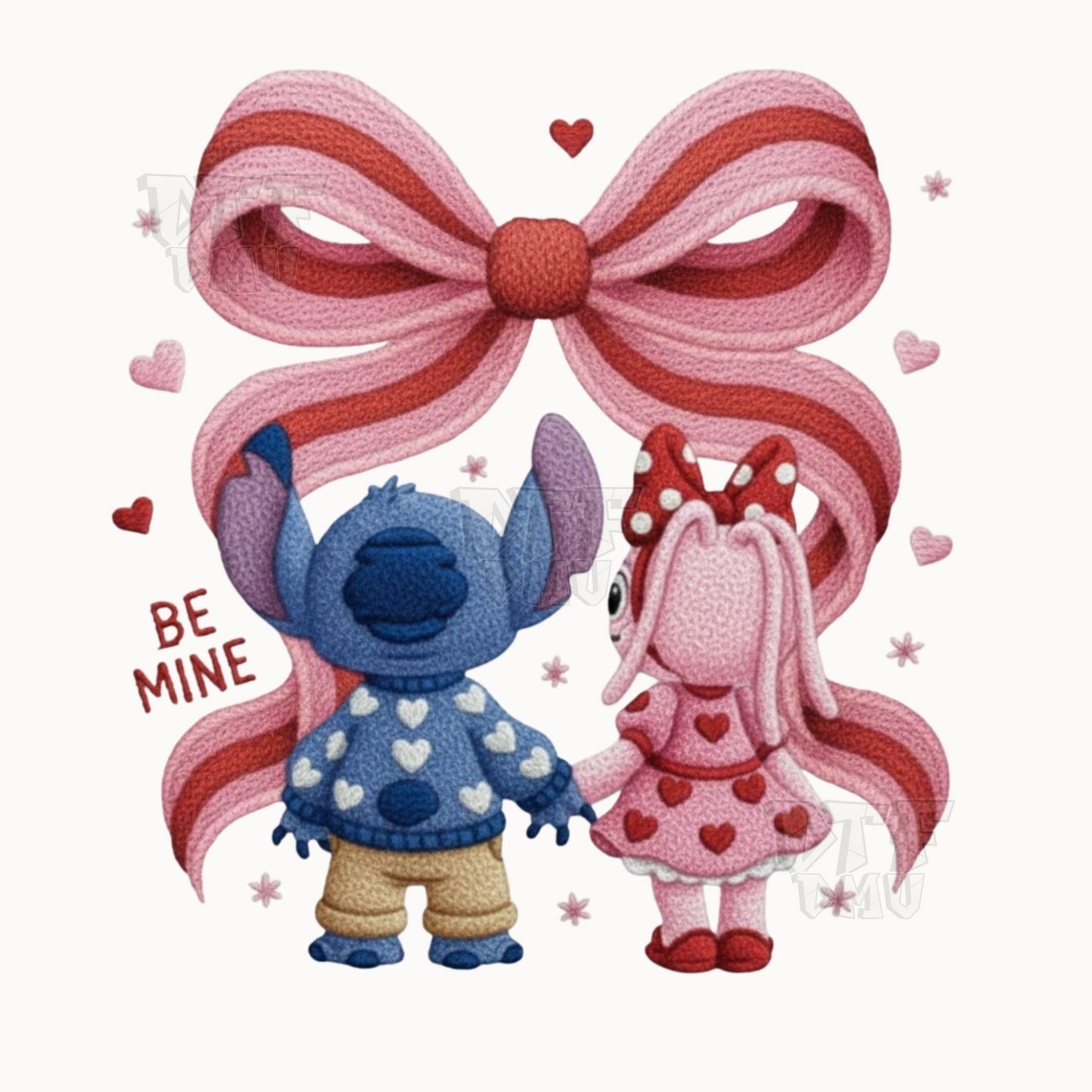 Stitch/Mickey Valentine's Day DTF Transfer Print Only