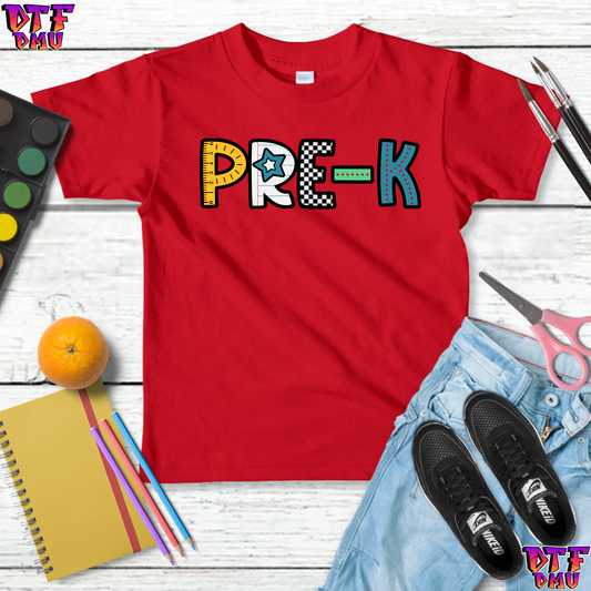 Back to School DTF Transfer Print