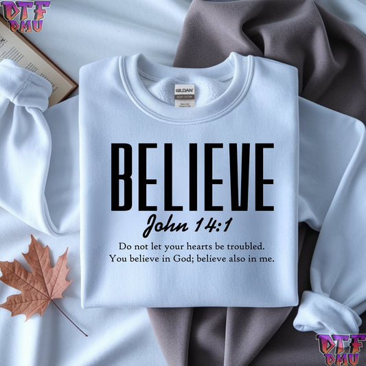 BELEIVE Christian DTF Transfer Print.