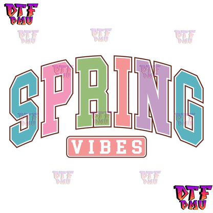 SPRING VIBES Ready to Press DTF Transfer