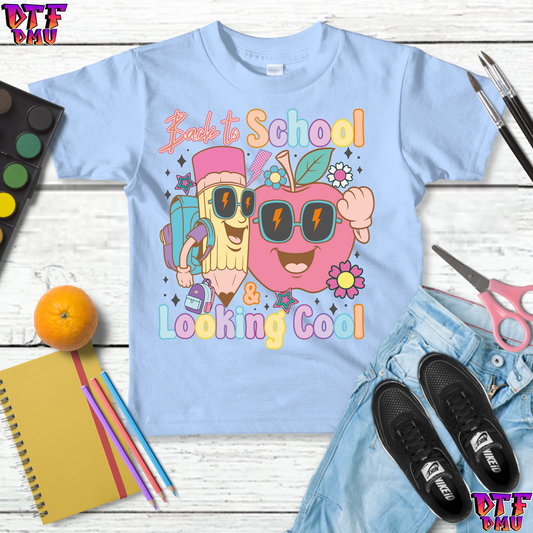 Back to School looking Cool DTF Transfer Print