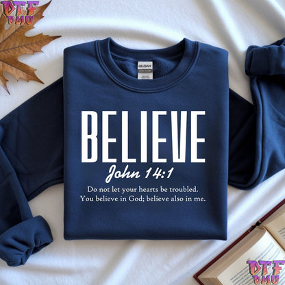 BELEIVE Christian DTF Transfer Print.