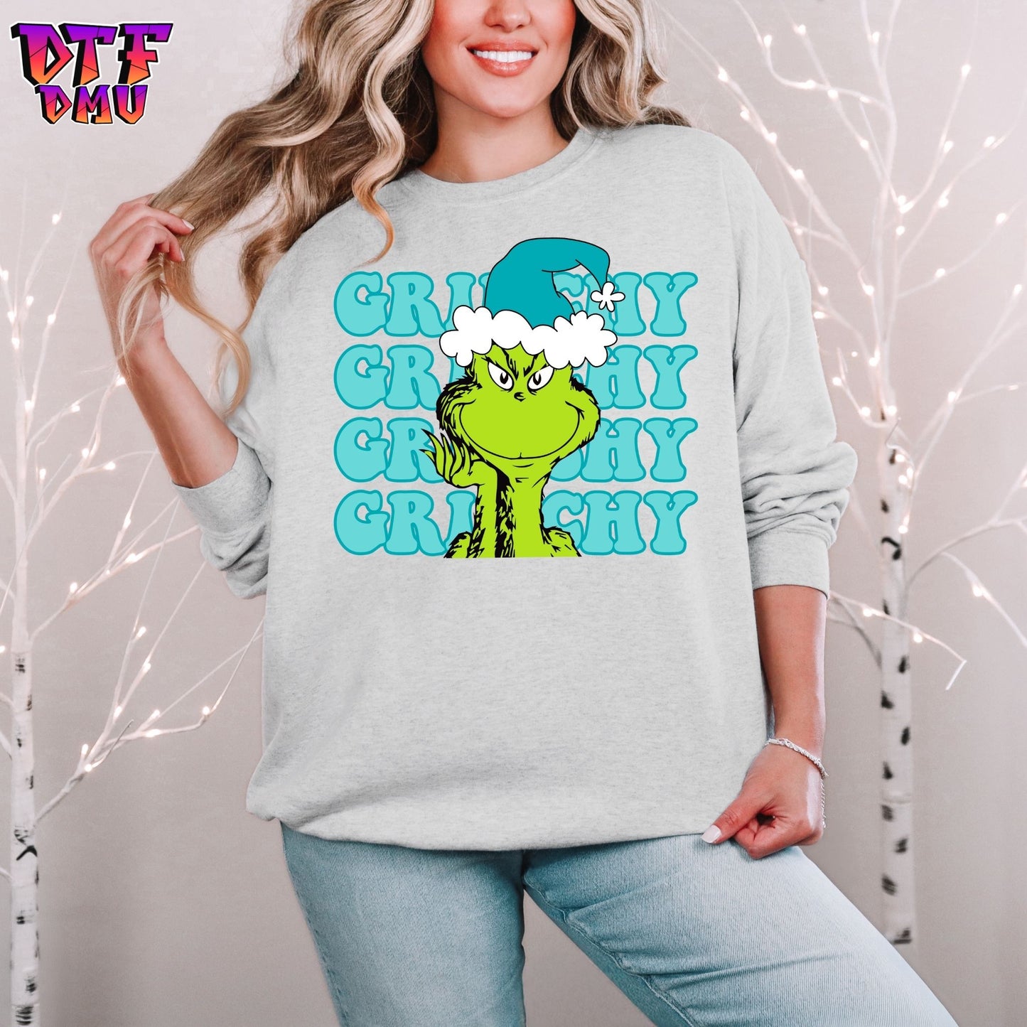 GRINCHY Holiday DTF Transfer Prints