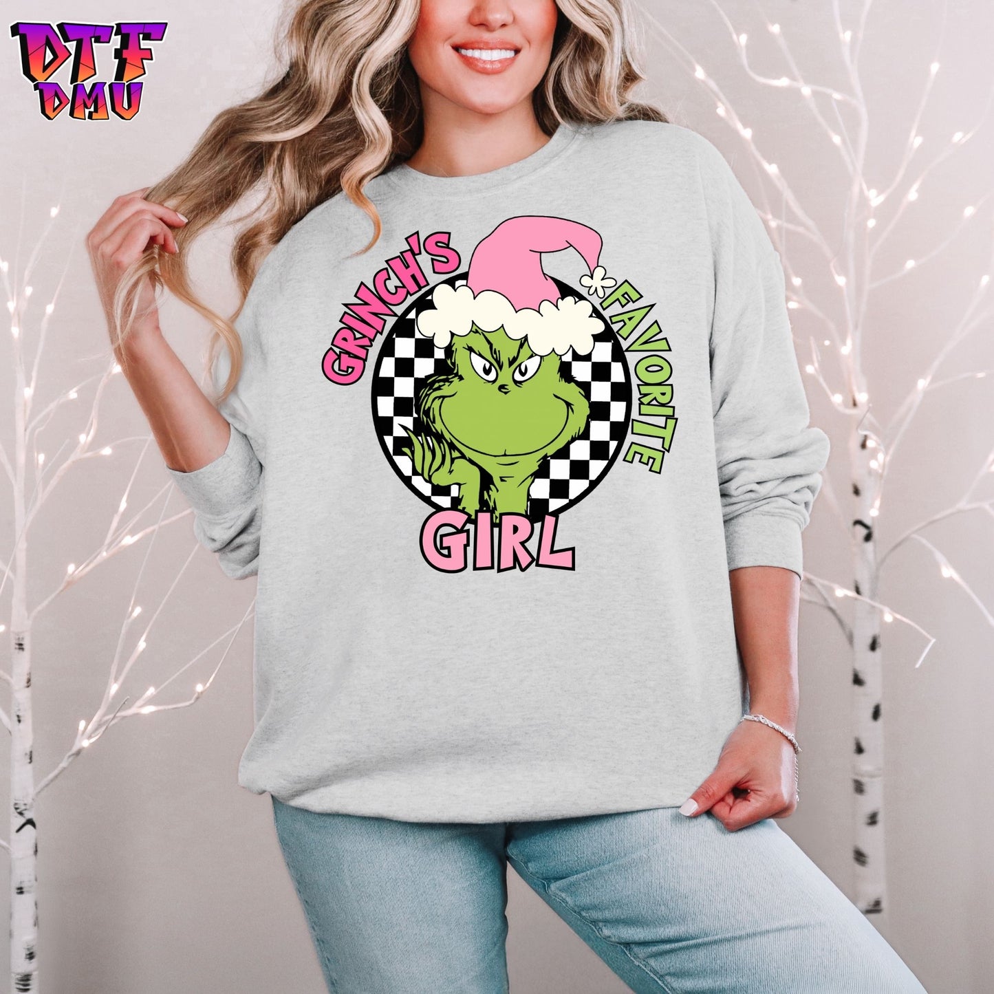 GRINCH'S FAVORITE  DTF Transfer Prints (PINK HAT)