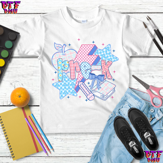 Back To School DTF Transfer Print