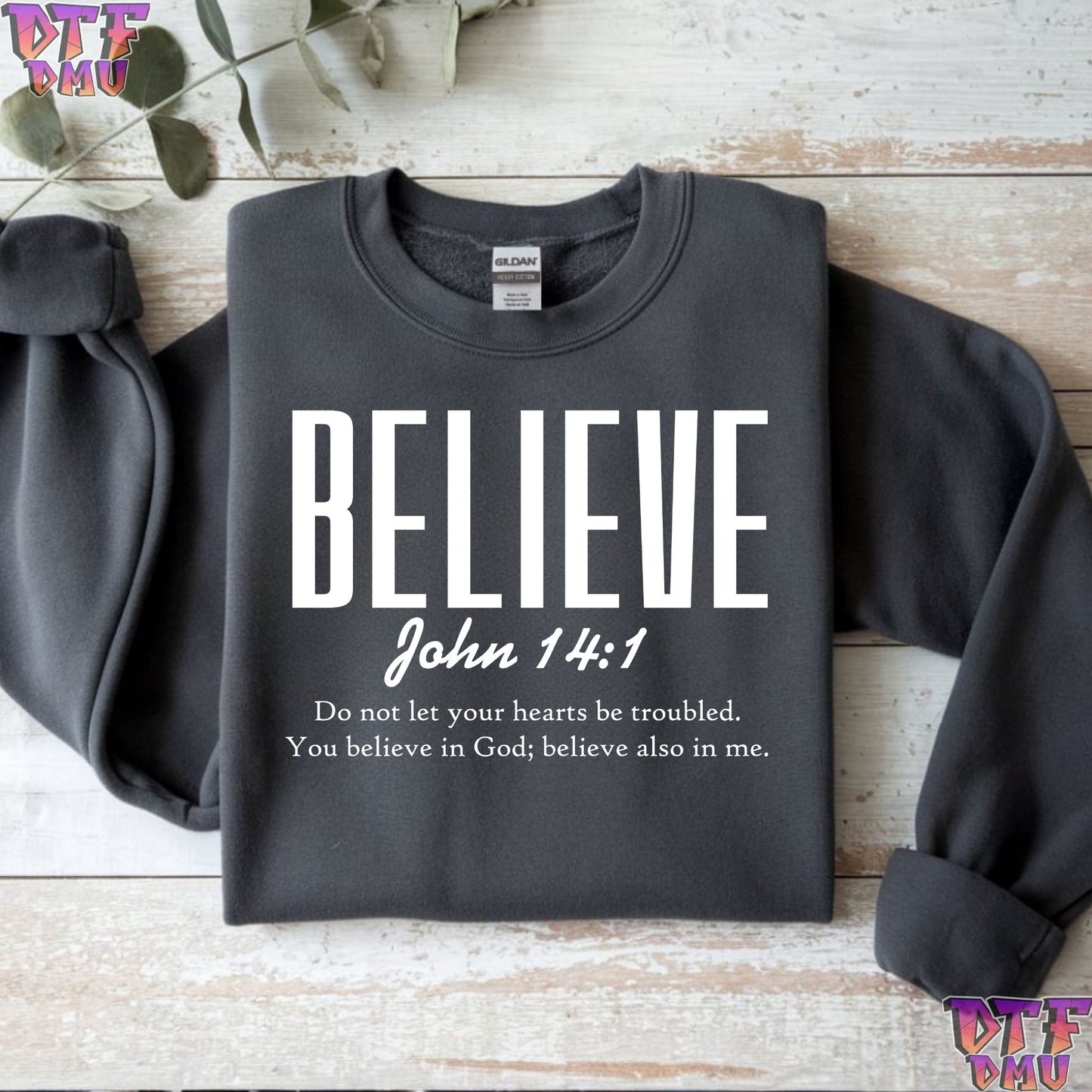 BELEIVE Christian DTF Transfer Print.