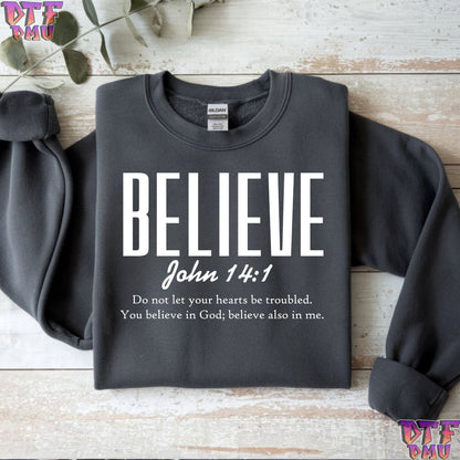 BELEIVE Christian DTF Transfer Print.
