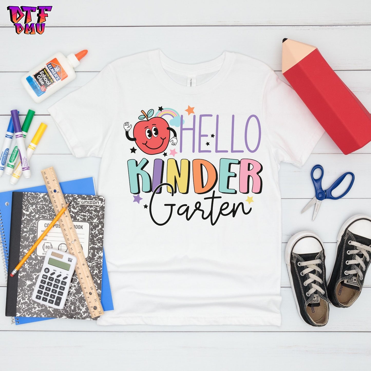 Back To School Hello Grade DTF Transfer Print
