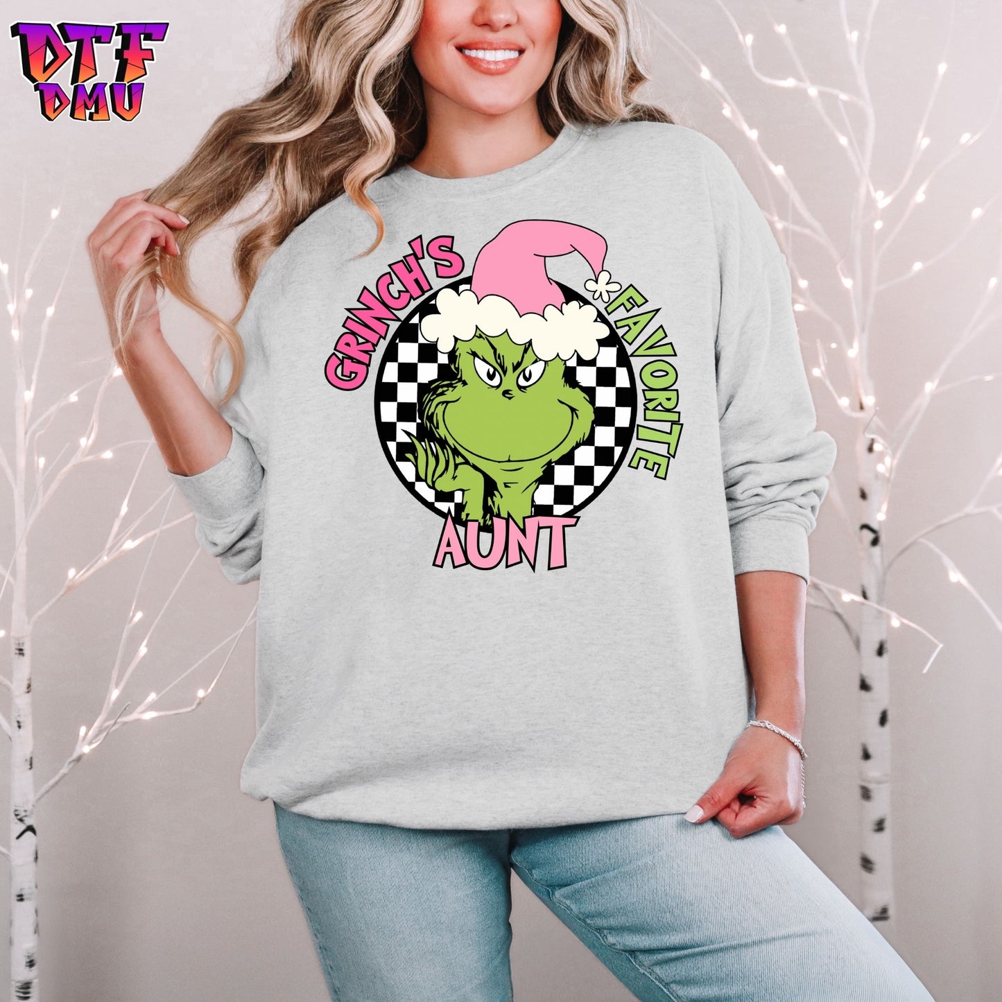 GRINCH'S FAVORITE  DTF Transfer Prints (PINK HAT)