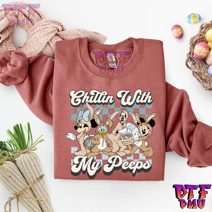 Chillin With My PEEPS Easter DTF Transfer Print