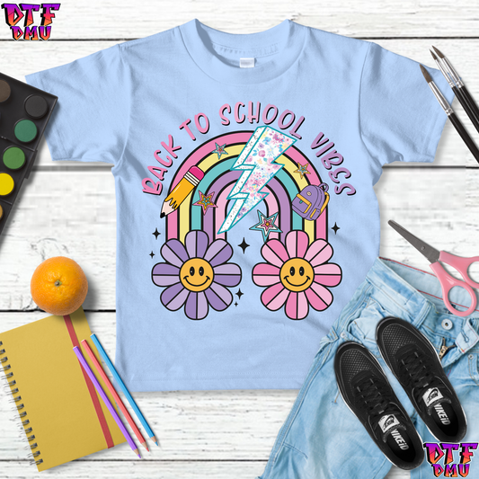Back To School DTF Transfer Print