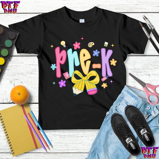 Back To School DTF Transfer Print