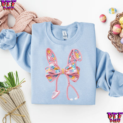 EASTER Faux Yarn/Crochet DTF Transfer Print