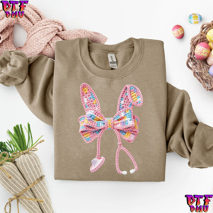 EASTER Faux Yarn/Crochet DTF Transfer Print