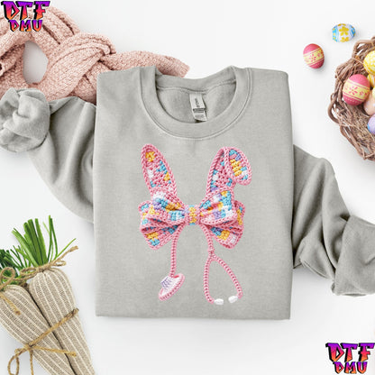 EASTER Faux Yarn/Crochet DTF Transfer Print