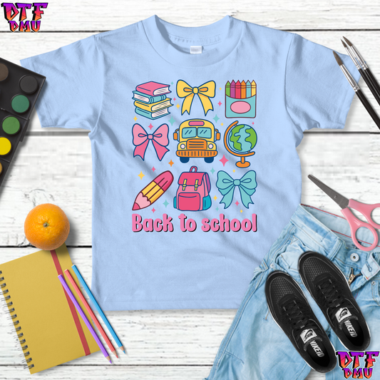 Coquette Back to School looking Cool DTF Transfer Print