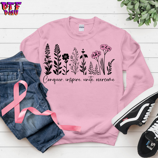 Conquer, Inspire, Unite and Overcome DTF Transfer Print.